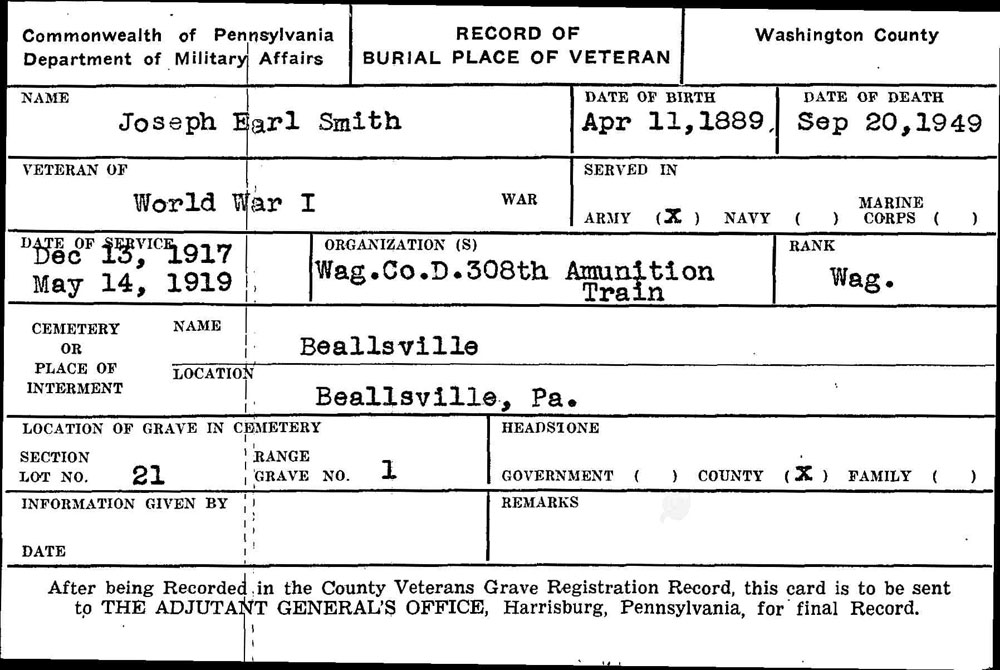 Joseph Earl Smith